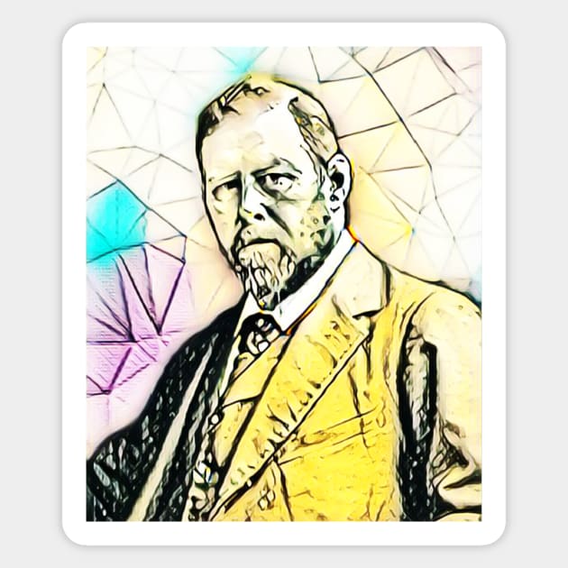 Bram Stoker Portrait | Bram Stoker Artwork 3 Sticker by JustLit